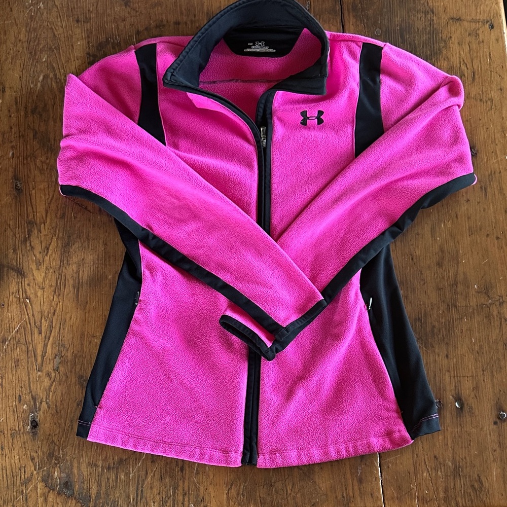 Under Armour Fuchsia and Black Fleece Jacket
